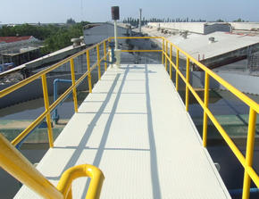 Upflow-Anaerobic-Sludge-Blanket-Tank. walkway